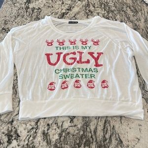“This is my Ugly Christmas Sweater” Top
